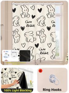 Gaorui | Full Blackout Sunscreen Easy-to-Install Curtains