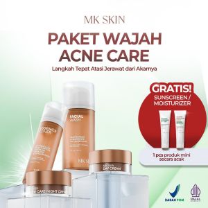 MKSKIN PAKET ACNE SERIES MENGATASI JERAWAT BRUNTUSAN KUSAM BY MAHARANI KEMALA