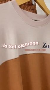 Setelan Baju Olahraga Wanita Muslimah Gowes Senam Joging One Set Layla by Zolaris