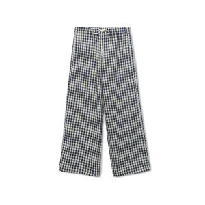 Korean Style Plaid Wide Leg Pants Sweet Casual Versatile Long Pants