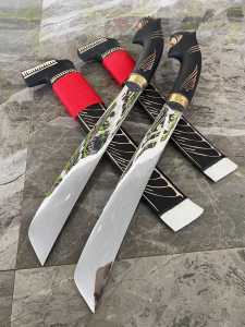 pisau glk motif macan spesial khas Banten