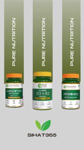 Pure Nutrition Naturals High-Potency Vitamin D3 + K2 MK-7 350mg - Bone Health Immunity Boost Heart Support Vegetarian Tablets 60-Pack