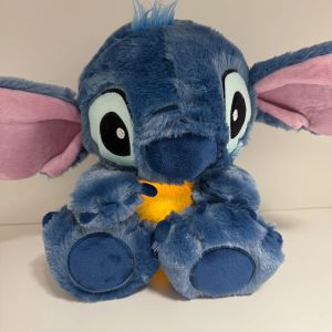 Stitch Angel Plush Doll Breath Child Kawaii Soothes Toy Anime Baby Music Light Sleep Toys Pink Stitch Kids Xmas Gifts