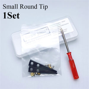 Ceramic Tweezers Tips Kit Stainless Steel Handle Anti Static High Precision Replacement Tweezers Repair Tools Set