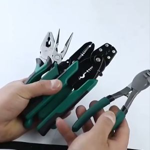 9 in 1 Hand Tool - Crimping Tool, Sharp-nosed Peeling Pliers, Electrician Special Tool, Wire Stripper, Cutter Pliers - HEYI