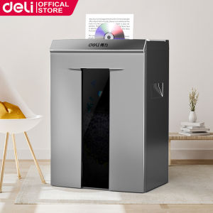 Deli 20L Automatic Paper Shredder A4 10 Sheets Paper Feeder Strip Cut Shredder Machine Can Shred Cards & CDs 9905-EU