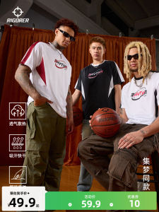 Mens Short Sleeve Sport T-shirt Casual Breathable Half Shoulder Color Block Top Summer New Style Moisture Wicking Cotton Tee