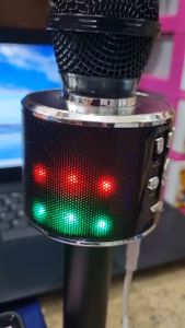 MIC BLUETOOTH MMK868L LED mic speaker led bass wireless microphone