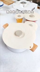 BOSSLU Penutup Piring Makanan Bahan Silikon Penutup Mangkok Bahan Flexible Penutup Gelas Kedap Udara