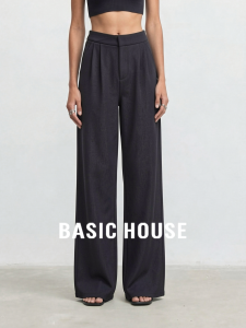 Basic House | Sleek and Comfortable Loose Straight Leg Trousers for Women Fall