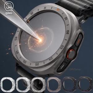 PC Case+Glass for Samsung Galaxy Watch 2026 Ultra 2 47mm Tempered Glass Screen Protector Hollow Hard Case Watch Cover Accessory