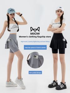 MiiOW | Cat Woman Summer New High Waist Yoga Pants Womens Fitness Bottoming Shark Skin Print Anti-Light Running Outdoor Pants