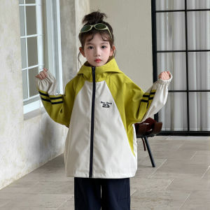 Trendy Girls Windproof Jacket Spring Autumn