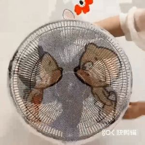 Lưới Bọc Màn Bọc Quạt Loại Lớn 40-50cm Có Dây Rút An Toàn Cho Bé