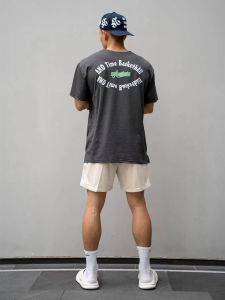 American Style Ice Silk Short Sleeve round Neck Training Running Sweat Absorbent Basketball Shirt T-Shirt Quick Dry Sportswear