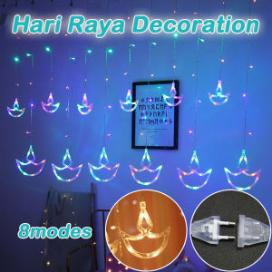 Wholesales  LED Anchor Curtain String Lights Fairy Light for Ramadan Deepavali Wedding Decoration