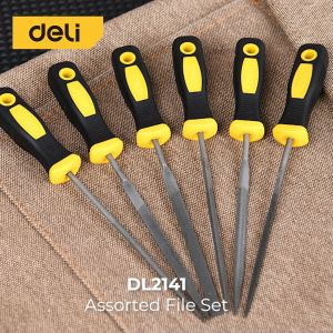 Deli Mini File / Set Alat Kikir Besi 6Pcs 3x140mm High-quality DL2141