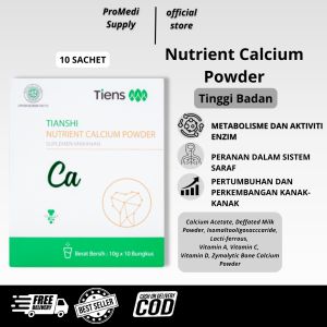 Tianshi Nutrient Calcium Powder High Calcium Content 10 Sachets Per Package For Metabolism And Enzyme Activity In Body System Bone Growth And Development