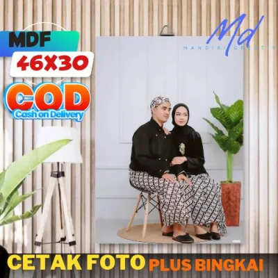 PROMO CETAK FOTO UKURAN 30R (60X40) SUDAH SAMA BINGKAI TERLARIS