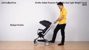 ChrisOlins 8878 Stroller Lipat Baby Stroller Dubai Premium Reversible Seat Light Weight Travelling Kereta Dorong Bayi Anak Kidu Toys