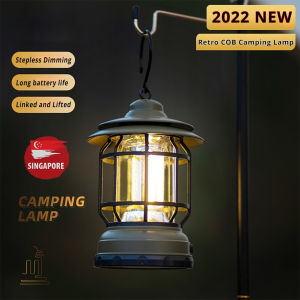 Outdoor Camping Light Retro Portable Lantern Led Light Vintage Tent Lighting Waterproof Emergency Lamps for Garden Street Path Lawn Lamp