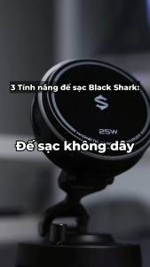 [Chính Hãng] [BH12T] Đế sạc MagSafe Tản nhiệt Black Shark BRC02 Qi2.2 25W cho iPhone 17–12 Pro Max | Nam Châm 2 Mặt Kèm Giá Đỡ Ô Tô | An Toàn Sạc Nhanh Không Gây Hại Pin