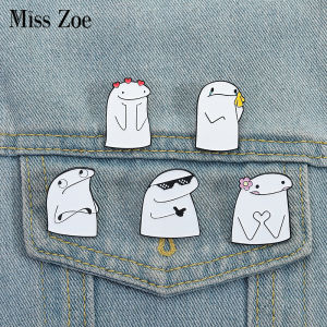 Cartoon Stick Figure Enamel Pins Custom Hand-Drawn Line Brooches Lapel Badges Clothes Funny Jewelry Gift for Kids Friends