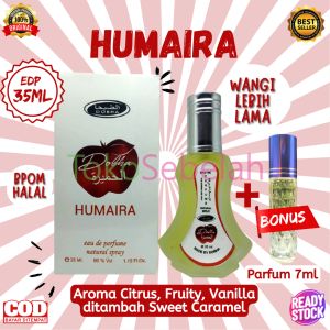PARFUM HUMAIRA 35ML DOBHA EDP BONUS PARFUM 7ML - PARFUM WANITA PRIA TAHAN LAMA - PARFUM MINYAK WANGI DOBHA - MINYAK WANGI WANITA TAHAN LAMA - PARFUM WANITA ORIGINAL - PARFUM ARAB TAHAN LAMA - FARFUM WANITA PRIA TAHAN LAMA - PARFUM SPRAY - COD
