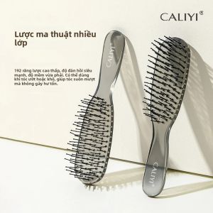 Lược Làm Thẳng Tóc Chuyên Nghiệp Caliyi 1/2 Cái Dụng Cụ Tạo Kiểu Tóc Xù Nhẹ Chống Tĩnh Điện Chất Liệu Acrylic Tiện Dụng Khi Chăm Sóc Tóc