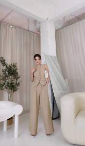 New Vincy korea set 🩷เซทวินเทจสุดฮิตคร่าาา มาแรงมาก งานเสื้อเย็บซับในอย่างดี ผ้าดีทิ้งตัว กางเกงเอวสูง ทรงสวย บอกเลยเช็ทนี้เป๊ะสุด ต้องมีติดตู้