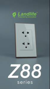 Landlite Wiring Devices (Z88-SW-1G-3W Black/White)