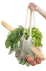 Reusable Grocery Bags Cotton Mesh Net Stretchy Bags Shopping Bags Market Bags Beach Bag