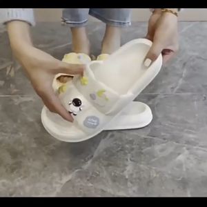 Sandal Korea Terbaru Jelly Sendal Wanita Jelly Karet Sandal Slop Flat Rumahan Empuk Elastis Sendal Anti Slip HSN109 - Starlight