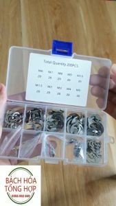 Phe trục phanh trục phanh chấu. Phanh phe inox chữ E nhiều SIZE hộp 200pc