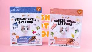 Petsup 1kg Freeze Dried Cat Dry Food Makanan Kucing Salmon Tuna Egg Yolk Kittens Adults Premium Cat Food