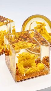 2025 Wood Snake Year Feng Shui Lucky Charms Chinese Animals Zodiac Sign Pen Holder Perfect for Gift