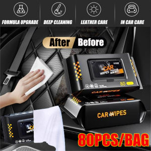 Car Interior Cleaning Wipes Multi-functional Car Dashboard Seat Leather Nursing Brightening Wipes Car Accessories Wet Wipes