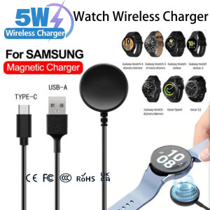 Smart Watch Chargers Magnetic Cable Type-C USB Portable Wireless Charger for Samsung Galaxy Watch 7 6 5 Active 2