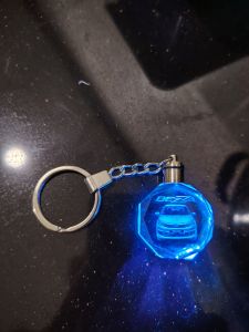 Perodua Bezza 3D LED Keychain with Car Design and Light