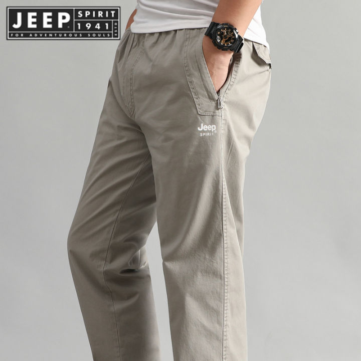 JEEP SPIRIT 1941 ESTD Men's Pants Casual Pants Summer Loose Straight ...