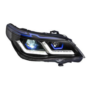 Blue Eyebrow Modified Headlight Assembly for BMW 5 Series E60