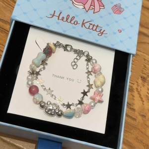 Kitty Cat Star Natural Stone Beaded Bracelet: A Luxury Design for Best Friend Layering