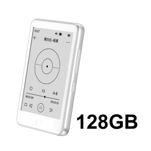 Famue | E-Ink Screen MP3 Player 3.5" HiFi Lossless Music FM Radio Blue Light Free E-book Built-in Backlight No Game Student Gift 128GB