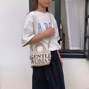 Canvas Shoulder Bags Tote Handbags Large Capacity School Travel Shopping Bag * 潮流女士斜挎包 单肩手提字母帆布女包