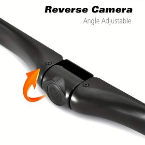 Wide Angle Car Rearview Backup Camera with Full Color Metal Mounting Bracket and Parking Sensors - Ideal for CVBS Monitors