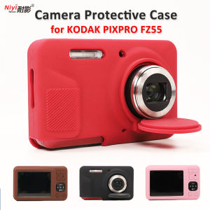 Camera Silicone Case for Kodak PIXPRO FZ55 Soft Protective Case Pack Bag Protection Base Pouch Dustproof waterproof Lens Cap