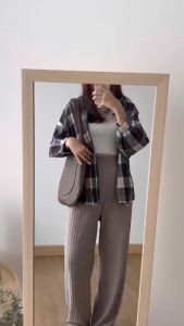 Celana Kulot Knit Berkualitas - Kinan Knit Pants Premium