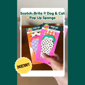 3M™ Scotch-Brite® Cat Pop Up Sponge Pet Safe Cleaning 3pcs/pack