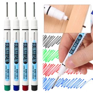 8Pcs Multi-Purpose Long Nib Head Markers 22mm Deep Hole For Metal Perforating Pen Waterproof Bathroom Woodworking Decoration