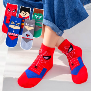Kids High Quality 5 Pairs Cotton Socks Cartoon Graphic Design Socks for Kids Boys and Girls 1-12 Years Old